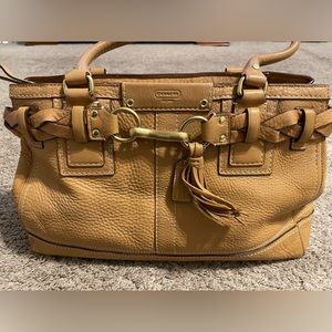 Authentic COACH Camel Leather Purse